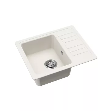   EVIDO HOME 45 S Compact gránit mosogató, 575 x 460 mm, fehér