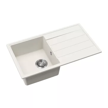 EVIDO EASY 45 S gránit mosogató, 760 x 440 mm, fehér