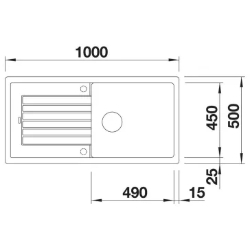 BLANCO ZIA XL 6 S SILGRANIT mosogató, antracit