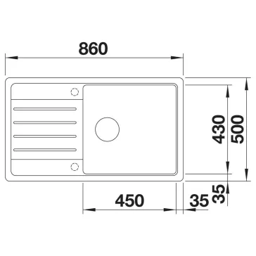 BLANCO LEGRA XL 6 S SILGRANIT mosogató, kávé