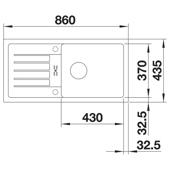 BLANCO FAVUM XL 6 S SILGRANIT mosogató, fehér