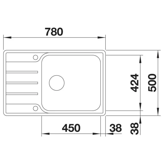 BLANCO LEMIS XL 6 S-IF Compact fényezett rozsdamentes acél mosogató, lefolyó-távműködtetővel