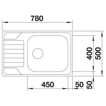   BLANCO DINAS XL 6 S Compact fényezett rozsdamentes acél mosogató