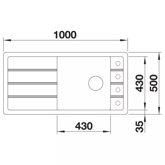 BLANCO FARON XL 6 S SILGRANIT mosogató, fekete