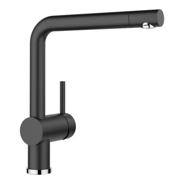 BLANCO LINUS csaptelep, fekete, SILGRANIT-Look, HD