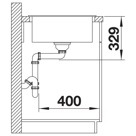 BLANCO LEGRA 45 S SILGRANIT mosogató, törtfehér