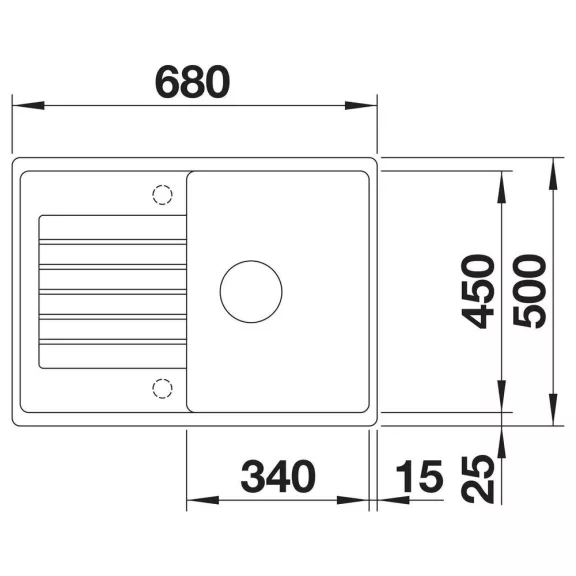 BLANCO ZIA 45 S Compact SILGRANIT mosogató, törtfehér