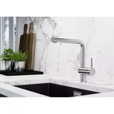 BLANCO LINUS csaptelep, satin dark steel, HD