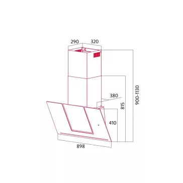   NODOR - Páraelszívó NorBreeze UNUM 90 DB NMOTION Hob to Hood - A készlet erejéig rendelhető!