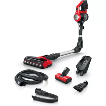   BOSCH BBS711ANM Serie|7 Akkumulátoros Porszívó | Unlimited 7 | 18 V / 3 Ah Li-Ion akku | ProAnimal | Piros