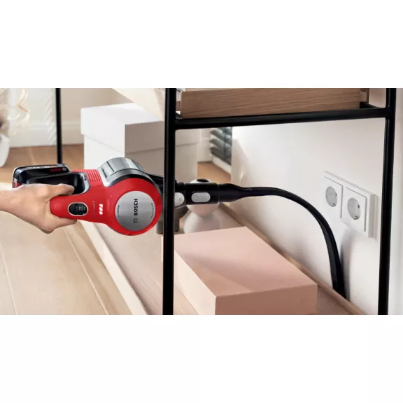 BOSCH BBS711ANM Serie|7 Akkumulátoros Porszívó | Unlimited 7 | 18 V / 3 Ah Li-Ion akku | ProAnimal | Piros