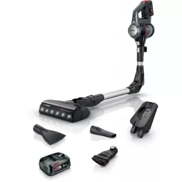   BOSCH BBS712A Serie|7 Akkumulátoros porszívó | Unlimited 7 | 2 db 18 V / 3 Ah Li-Ion akku | Szürke