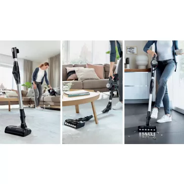  BOSCH BBS712A Serie|7 Akkumulátoros porszívó | Unlimited 7 | 2 db 18 V / 3 Ah Li-Ion akku | Szürke
