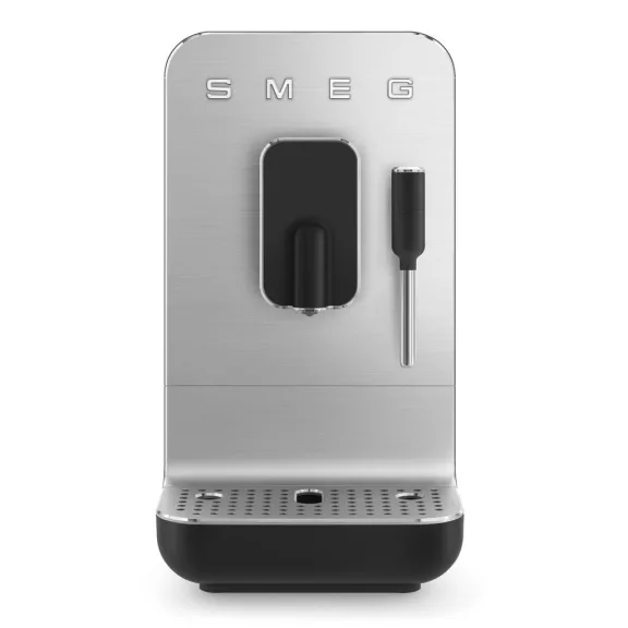 SMEG AUTOMATA KÁVÉFŐZŐ, Collezione design, tejhabosító funkció, matt fekete