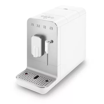   SMEG AUTOMATA KÁVÉFŐZŐ, Collezione design, tejhabosító funkció, matt fehér