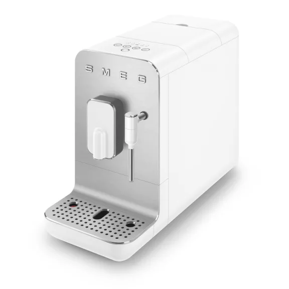 SMEG AUTOMATA KÁVÉFŐZŐ, Collezione design, tejhabosító funkció, matt fehér