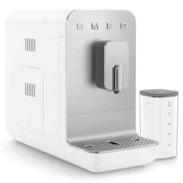   SMEG AUTOMATA KÁVÉFŐZŐ, Collezione design, tejhabosító funkció, cappuccino/latte macchiato funkció, matt fehér