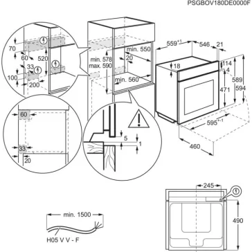 AEG BCE455351M Beépíthető sütő gőz funkcióval | Inox