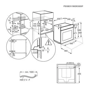   AEG BCE558370B Beépíthető sütő gőz funkcióval | Fekete