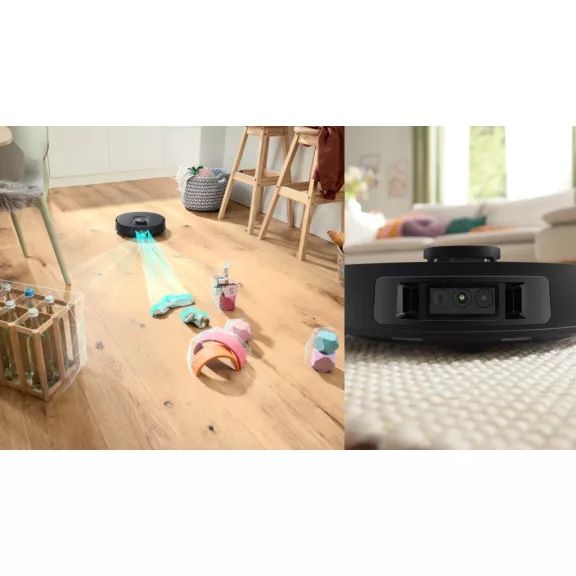 Bosch BCRDW3BX Spotless Max Cam robotporszívó és felmosó | Fekete