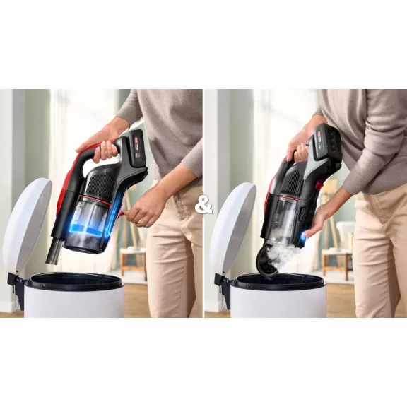 BOSCH BCS1041PET Akkumulátoros porszívó | Unlimited 10 | 18 V / 4 Ah Li-Ion akku | ProAnimal | Vörös