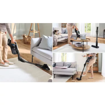   BOSCH BCS1041WAC Akkumulátoros porszívó | Unlimited 10 | 18 V / 4 Ah Li-Ion akku | Fehér