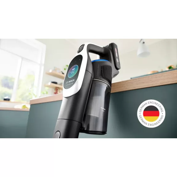 BOSCH BCS1041WAC Akkumulátoros porszívó | Unlimited 10 | 18 V / 4 Ah Li-Ion akku | Fehér