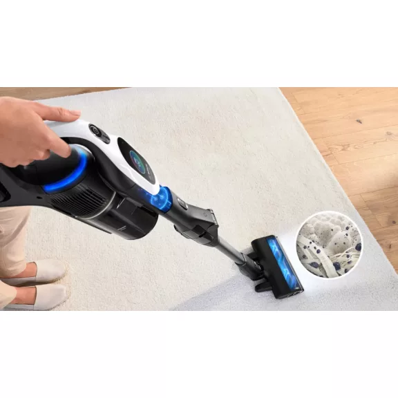 BOSCH BCS1041WAC Akkumulátoros porszívó | Unlimited 10 | 18 V / 4 Ah Li-Ion akku | Fehér