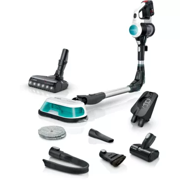   BOSCH BCS71HYG3 Serie|7 ProHygienic Aqua Akkumulátoros porszívó | Unlimited 7 | 18 V / 3 Ah Li-Ion akku | Fehér