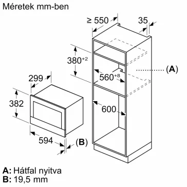   BOSCH BFL7221B1 Serie|8 Beépíthető mikrohullámú sütő | Fekete