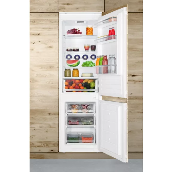 Amica BK3265.4UiAA Beépíthető kombinált alulfagyasztós hűtőszekrény | No Frost | 176,9 cm magas
