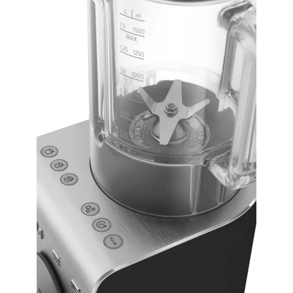 SMEG NAGY TELJESÍTMÉNYŰ TURMIXGÉP, Collezione design, vákuumszivattyú alaptartozék, matt fekete