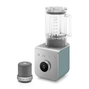   SMEG NAGY TELJESÍTMÉNYŰ TURMIXGÉP, Collezione design, vákuumszivattyú alaptartozék, matt smaragdzöld