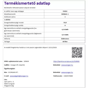 EVIDO RUSTIC-O 6AC multifunkciós sütő,analóg,bézs/bronz