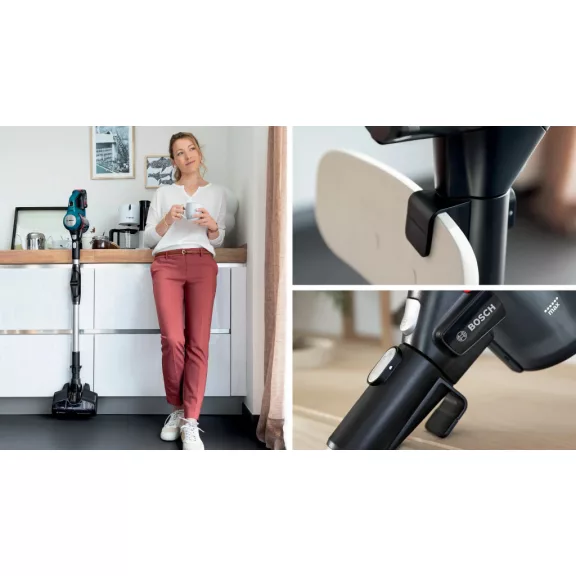 BOSCH BSS71125AH Serie|7 Akkumulátoros porszívó | Unlimited 7 | 18 V / 2,5 Ah Li-Ion akku | Kék