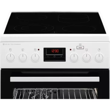   AEG CCB56481BW Kerámialapos tűzhely | PlusSteam | AirFry | 57l | Fehér