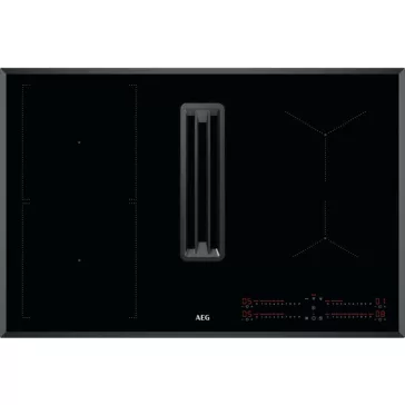   AEG CCE84543FB beépíthető indukciós főzőlap + elszívó | Hob2Hood | 80 cm