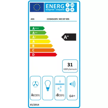   AEG CCE84543FB beépíthető indukciós főzőlap + elszívó | Hob2Hood | 80 cm