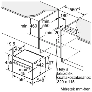 BOSCH CDG714XB1 Serie|8 Beépíthető gőzpároló | Fekete