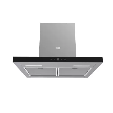   EVIDO LINE 60B T-shape fali páraelszívó, 60 cm, inox/fekete üveg, érintőszenzor