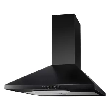   EVIDO ONDA 60B kürtős fali páraelszívó, 60 cm, fekete/króm