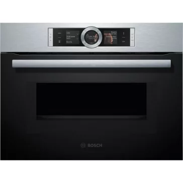   BOSCH CMG656BS1 Serie|8 Beépíthető kompakt sütő | TFT | 45l | EcoClean | Nemesacél