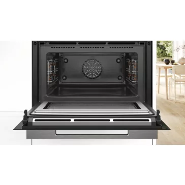  BOSCH CMG7761B1 Serie|8 Beépíthető kompakt sütő mikrohullámmal | Fekete
