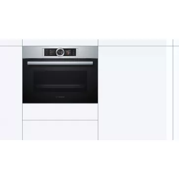   BOSCH CSG656BS2 Serie|8 Beépíthető kompakt gőzsütő | TFT | 47l | EcoClean | Nemesacél