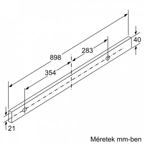 BOSCH DFS097A51 Serie|4 Beépíthető teleszkópos páraelszívó | 729m3/óra | 90 cm | Nemesacél