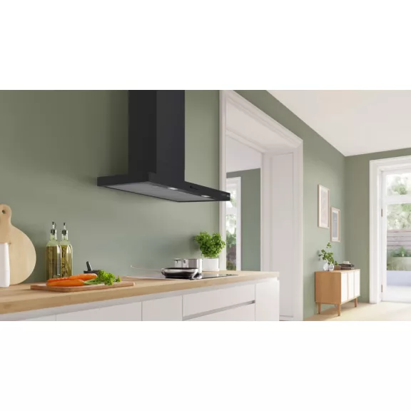 BOSCH DWB95CC60 Serie|4 Beépíthető fali kürtős páraelszívó | 594 m3/óra | 90cm | Fekete