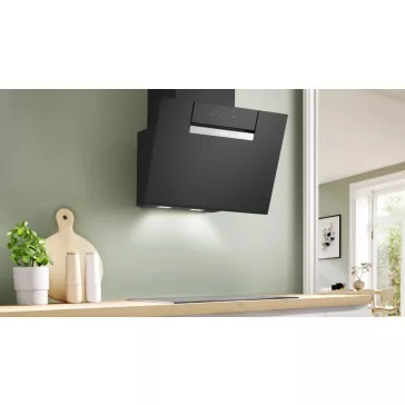   BOSCH DWK67FN60 Serie|4 Beépíthető fali kürtős páraelszívó | TouchSelect | SoftLight | EcoSilence Drive | 768m3/óra | 60 cm | Fekete