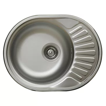   LIVINOX RONDO 157 natúr rozsdamentes acél mosogató, 570 x 450 mm