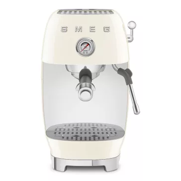   SMEG ESPRESSO KÁVÉFŐZŐ COLD BREW FUNKCIÓVAL, retro, bézs