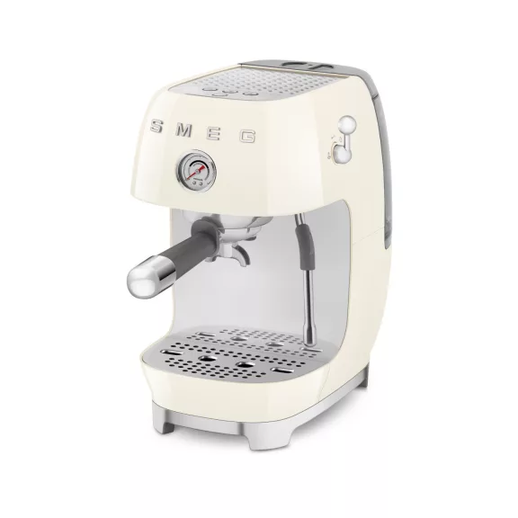 SMEG ESPRESSO KÁVÉFŐZŐ COLD BREW FUNKCIÓVAL, retro, bézs